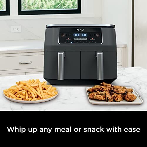 Picture related to versatile cooking options https://articleblogging.com/wp-content/uploads/2023/08/Ninja-DZ201-Foodi-Air-Fryer-air-fryer-cooking-appliance-kitchen-appliance-dual-zone-technology-versatile-cooking-options-Home-Kitchen-29350ced.jpg